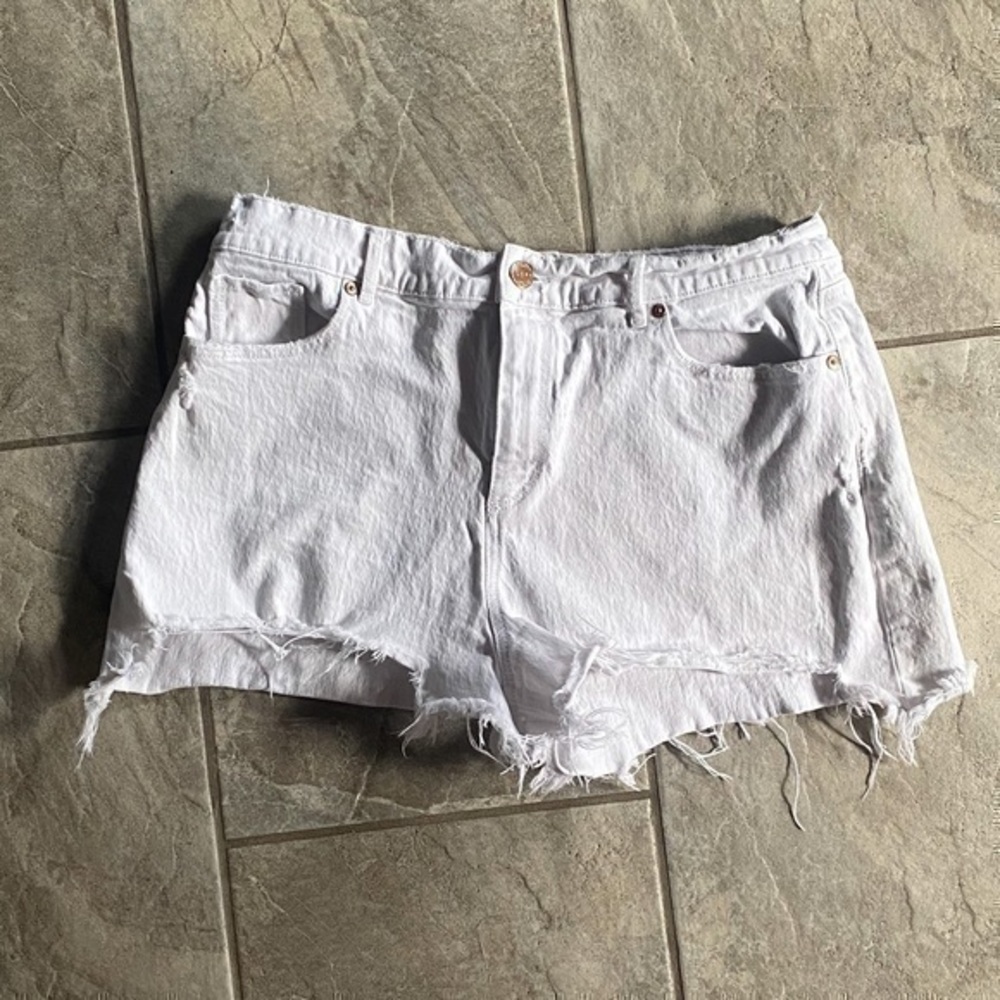 Loft White Jean Short